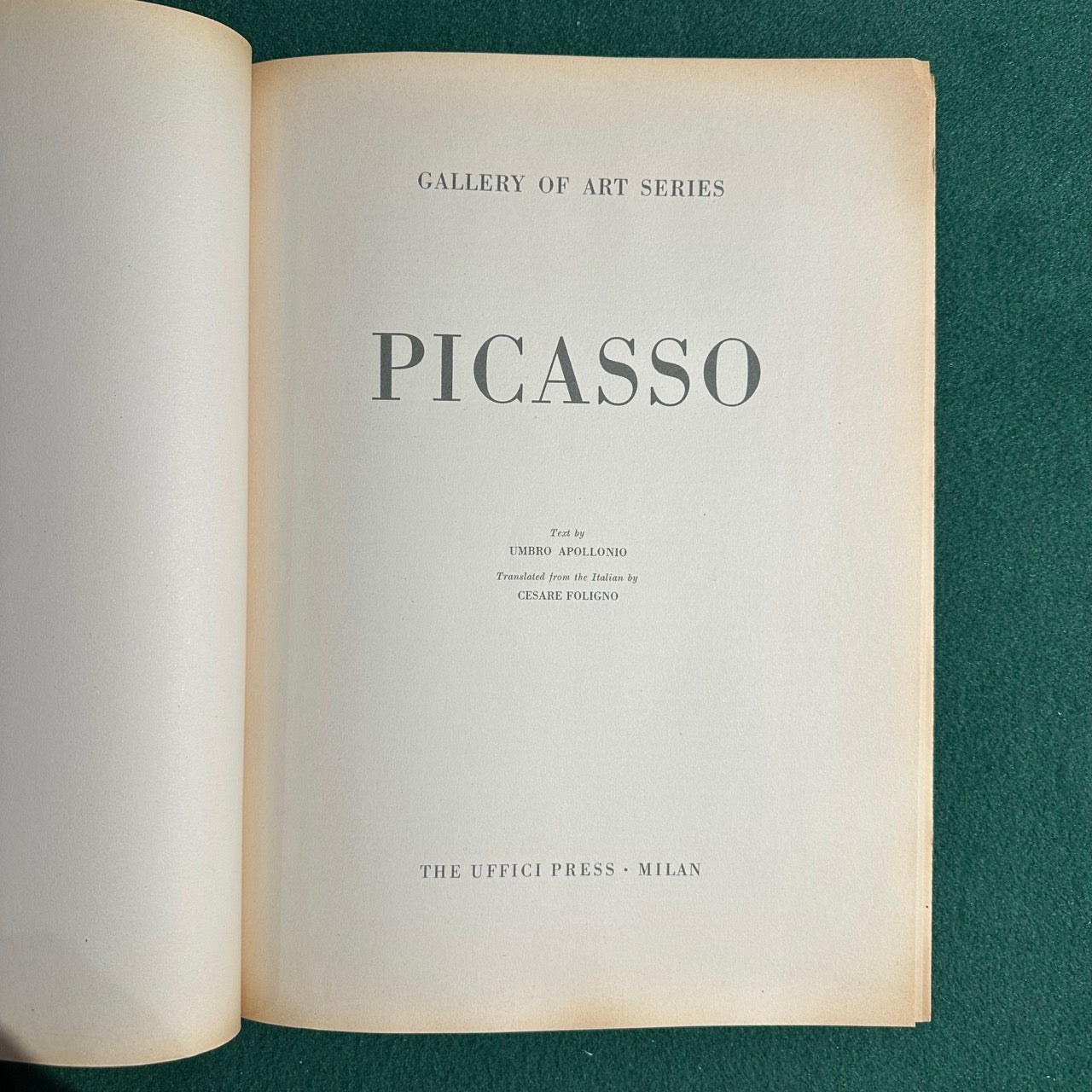 Vintage Art Paperback: Picasso - Gallery of Art Series