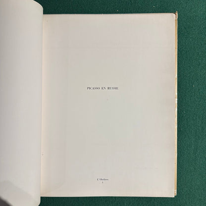Vintage Art Paperback: Picasso en Russie