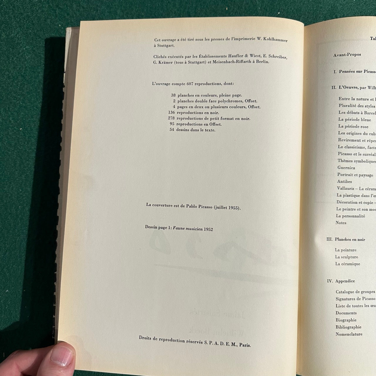 Vintage Art Hardback: Jaime Sabartes and Wilhelm Boeck - Pablo Picasso