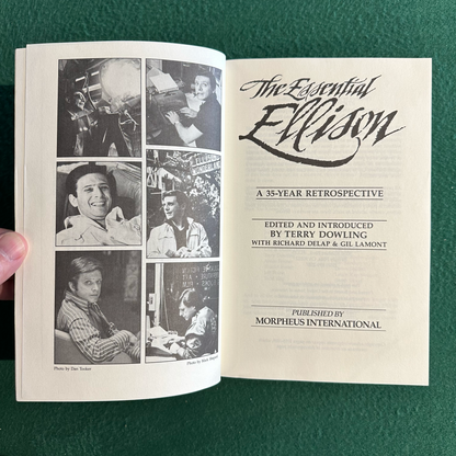 Vintage Fiction Paperback: Harlan Ellison - The Essential Ellison FOURTH PRINTING