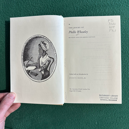 Vintage Poetry Hardback: The Poems of Phillis Wheatley, Edited by Julian D Mason FIRST EDITION