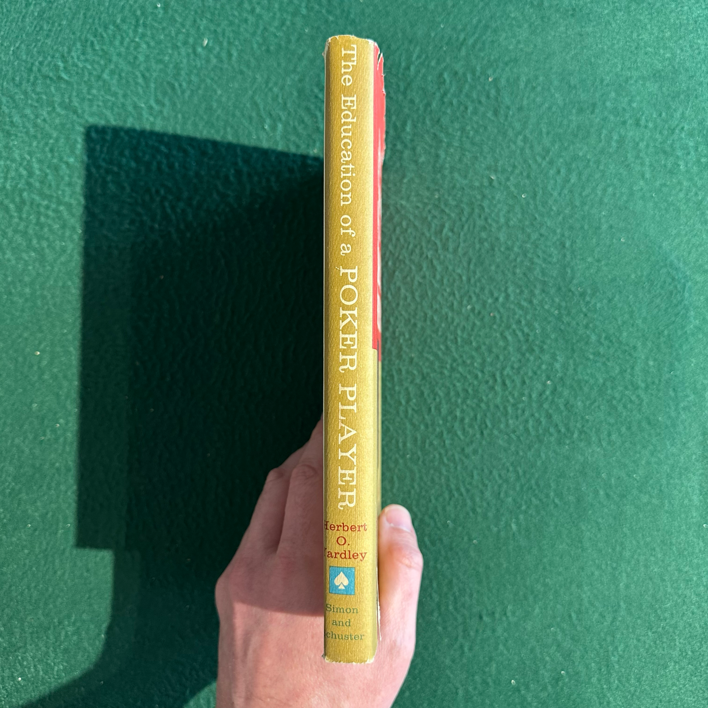 Vintage Non-Fiction Hardback: Herbert O Yardley - The Education of a Poker Player FIFTH PRINTING