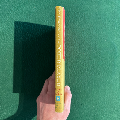 Vintage Non-Fiction Hardback: Herbert O Yardley - The Education of a Poker Player FIFTH PRINTING