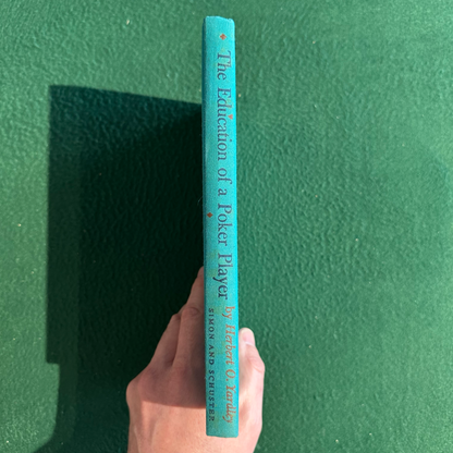 Vintage Non-Fiction Hardback: Herbert O Yardley - The Education of a Poker Player FIFTH PRINTING