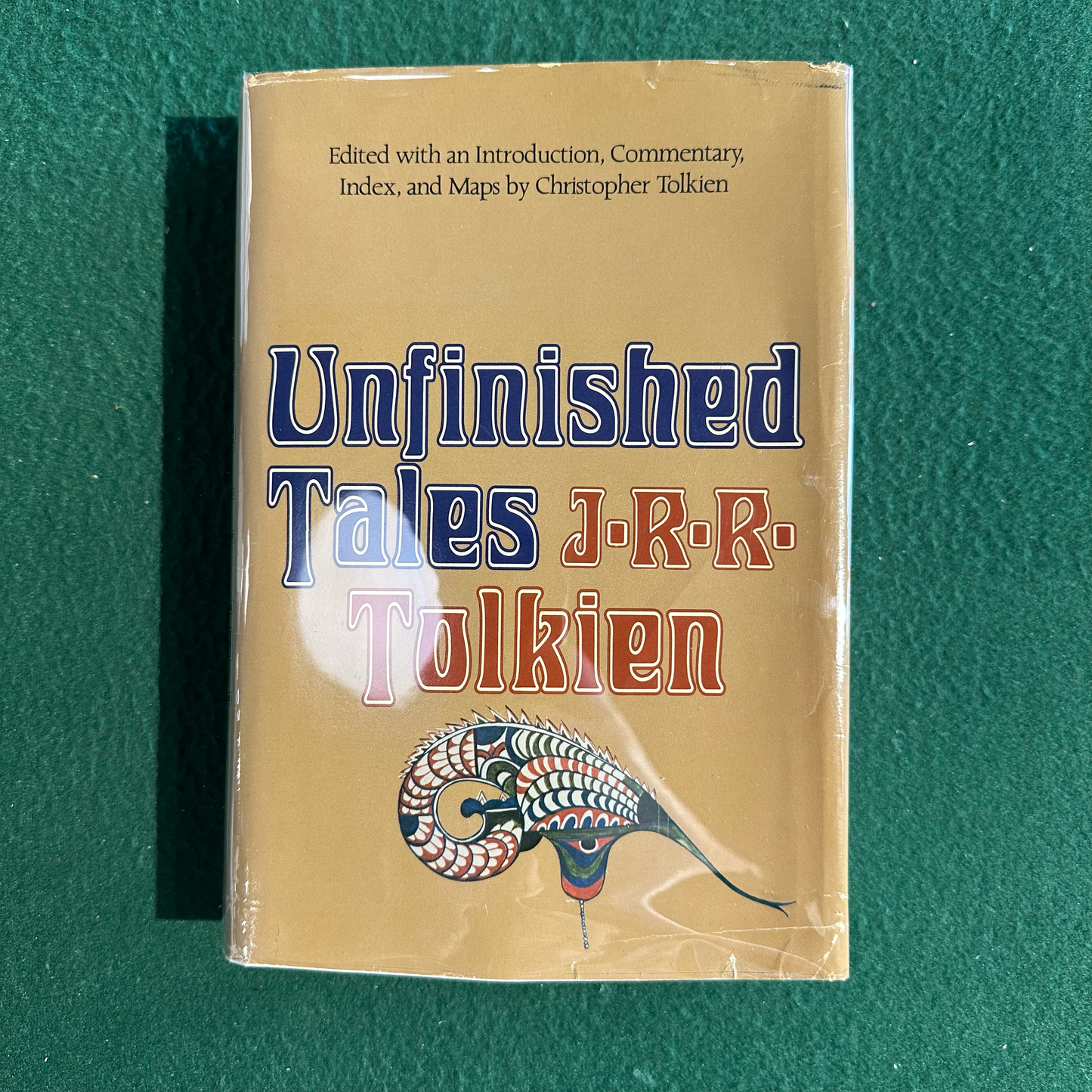 Vintage Fantasy Hardback: JRR Tolkien - Unfinished Tales FIRST EDITION