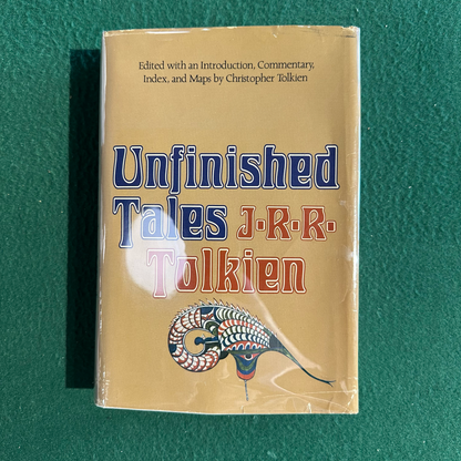 Vintage Fantasy Hardback: JRR Tolkien - Unfinished Tales FIRST EDITION