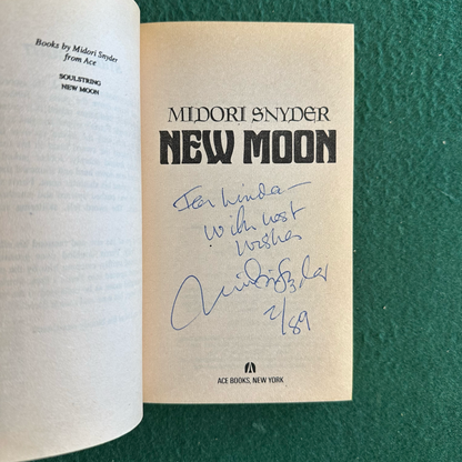 Vintage Fantasy Paperback: Midori Snyder - New Moon SIGNED FIRST PRINTING