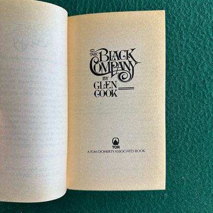 Vintage Fantasy Paperback: Glen Cook - The Black Company FIRST PRINTING