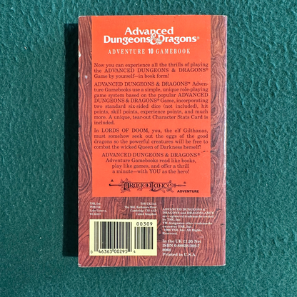 Vintage Dungeons & Dragons Paperback: Douglas Niles - Lords of Doom FIRST PRINTING
