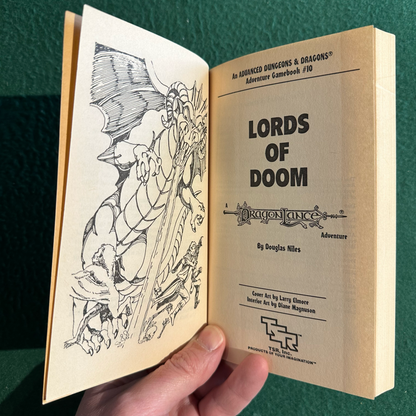 Vintage Dungeons & Dragons Paperback: Douglas Niles - Lords of Doom FIRST PRINTING
