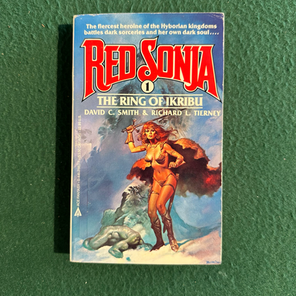 Vintage Fantasy Paperback: David C Smith & Richard L Tierney - Red Sonja: The Ring of Ikribu THIRD PRINTING
