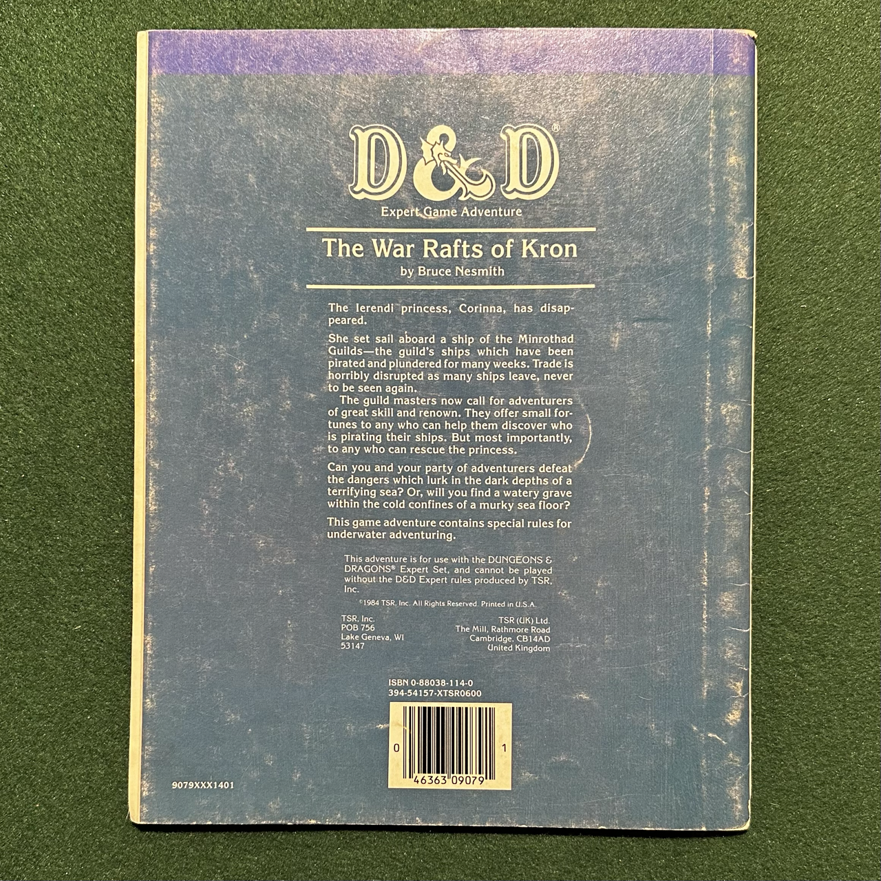 Vintage Dungeons & Dragons Adventure: D&D Expert - The War Rafts of Kron