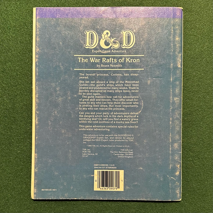 Vintage Dungeons & Dragons Adventure: D&D Expert - The War Rafts of Kron