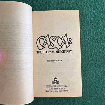 Vintage Fantasy Paperback: Barry Sadler - Casca: The Eternal Mercenary FOURTH PRINTING