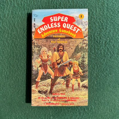 Vintage Dungeons & Dragons Paperback: Morris Simon - Dragonlance Super Endless Quest: Prisoners of Pax Tharkas FIRST PRINTING