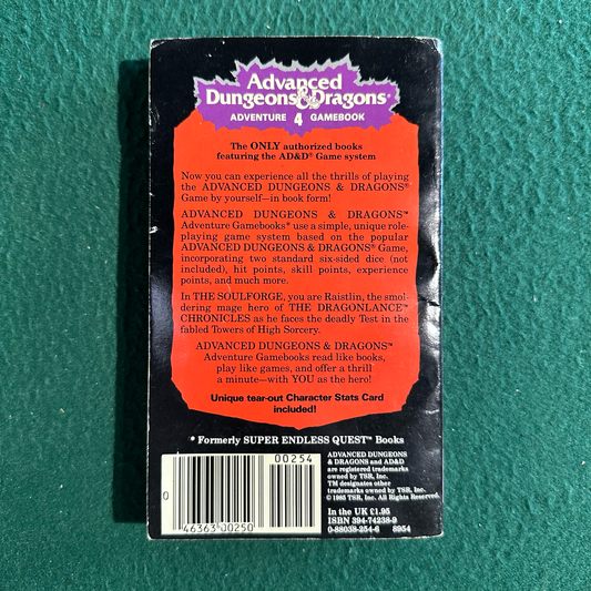 Vintage Dungeons & Dragons Paperback: Terry Phillips - Dragonlance: Soulforge FIRST PRINTING