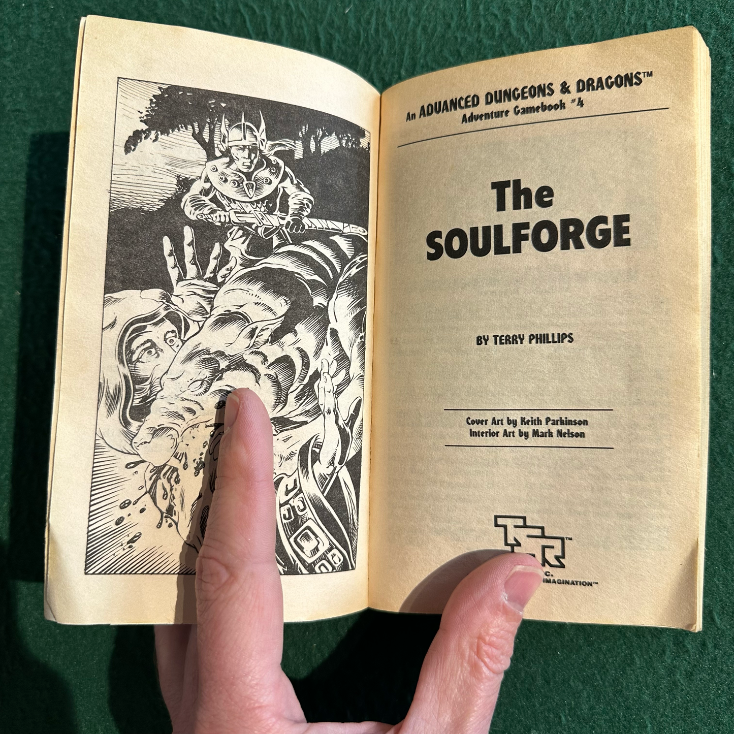 Vintage Dungeons & Dragons Paperback: Terry Phillips - Dragonlance: Soulforge FIRST PRINTING