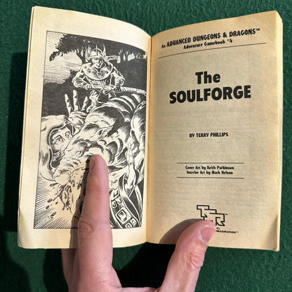 Vintage Dungeons & Dragons Paperback: Terry Phillips - Dragonlance: Soulforge FIRST PRINTING