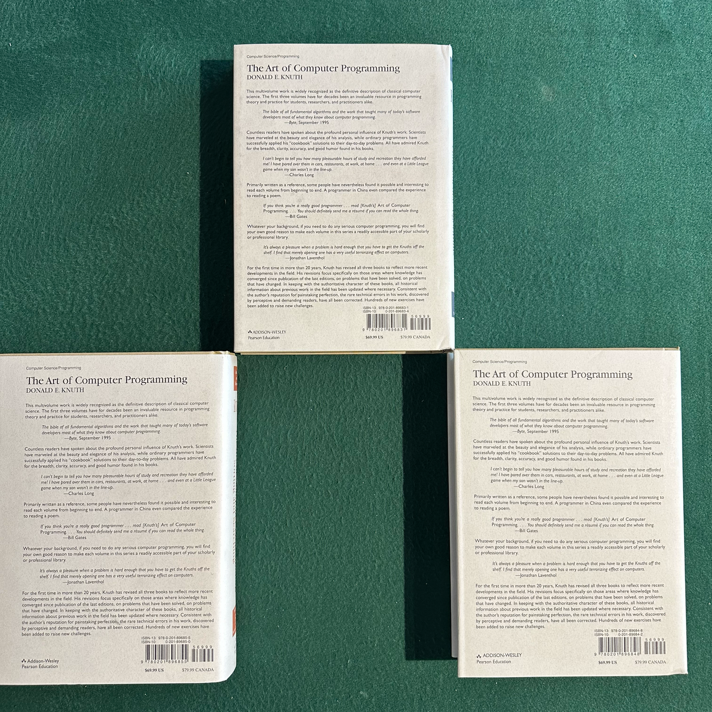 Vintage Non-Fiction Hardback: Donald E Knuth - The Art of Computer Programming