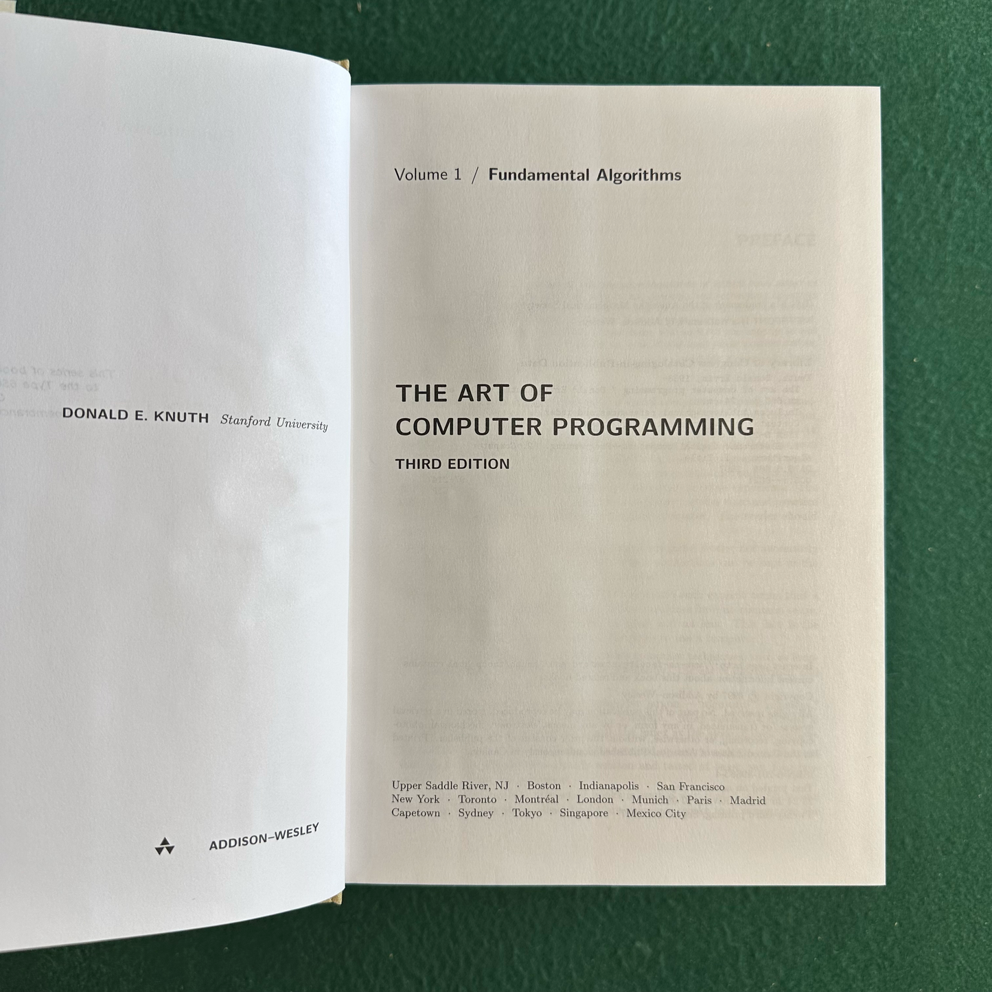 Vintage Non-Fiction Hardback: Donald E Knuth - The Art of Computer Programming