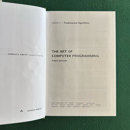 Vintage Non-Fiction Hardback: Donald E Knuth - The Art of Computer Programming