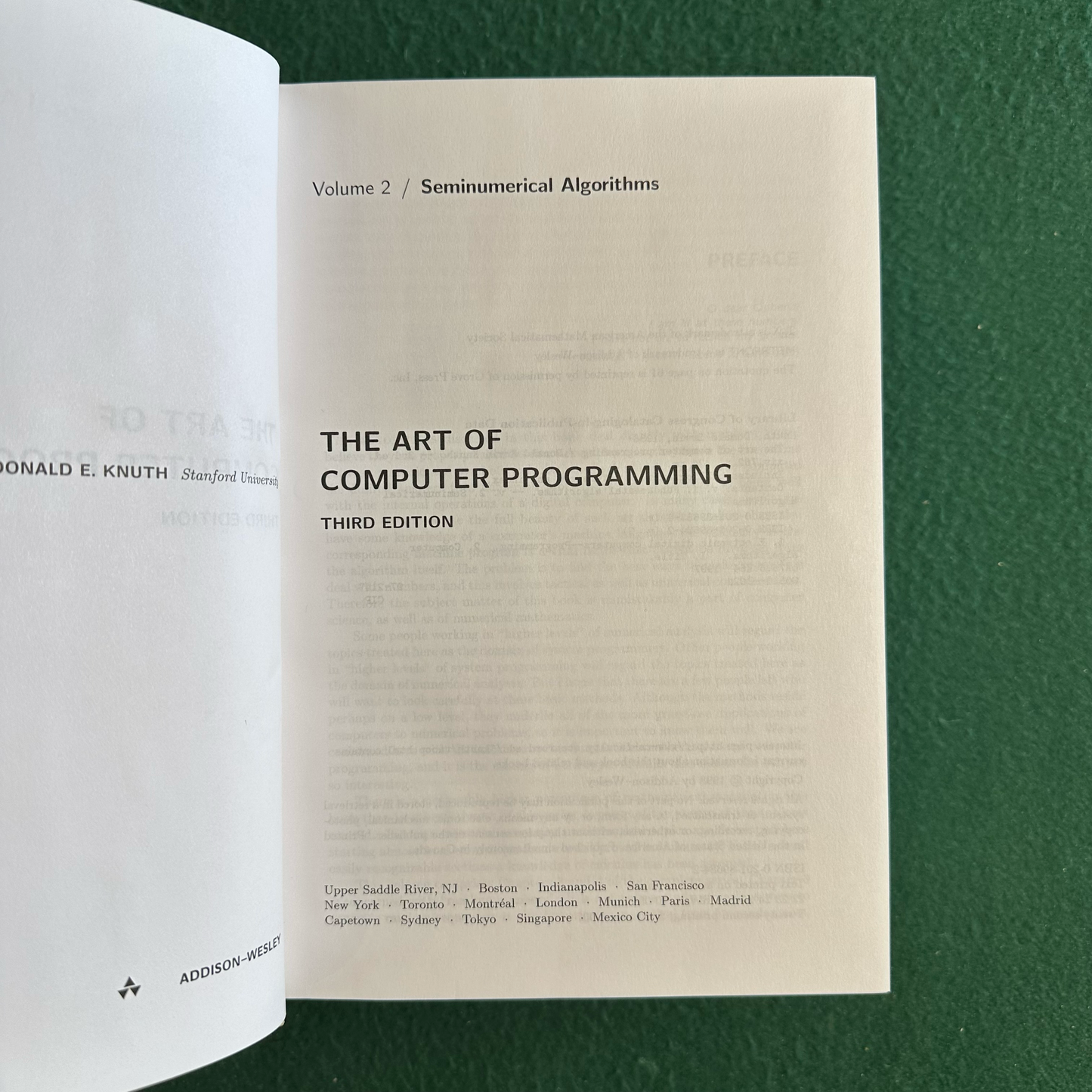 Vintage Non-Fiction Hardback: Donald E Knuth - The Art of Computer Programming