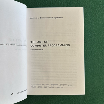 Vintage Non-Fiction Hardback: Donald E Knuth - The Art of Computer Programming