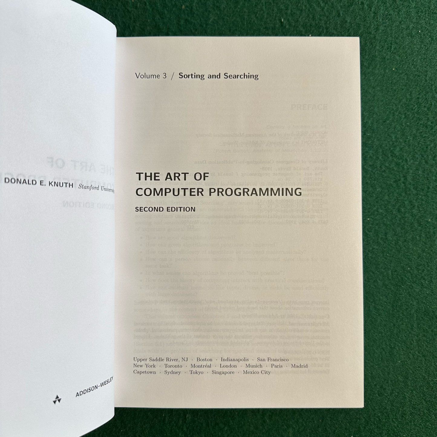 Vintage Non-Fiction Hardback: Donald E Knuth - The Art of Computer Programming