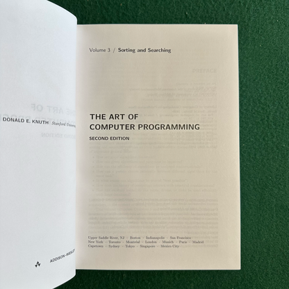 Vintage Non-Fiction Hardback: Donald E Knuth - The Art of Computer Programming