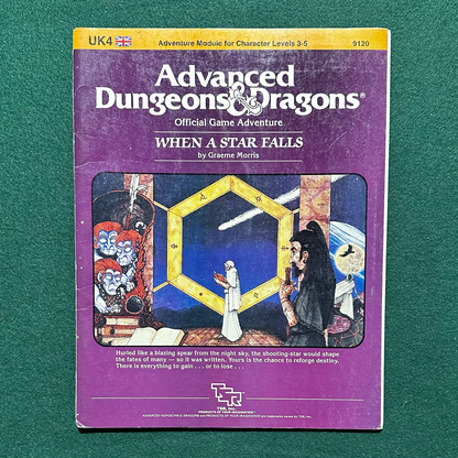 Vintage Dungeons & Dragons Adventure: AD&D When a Star Falls