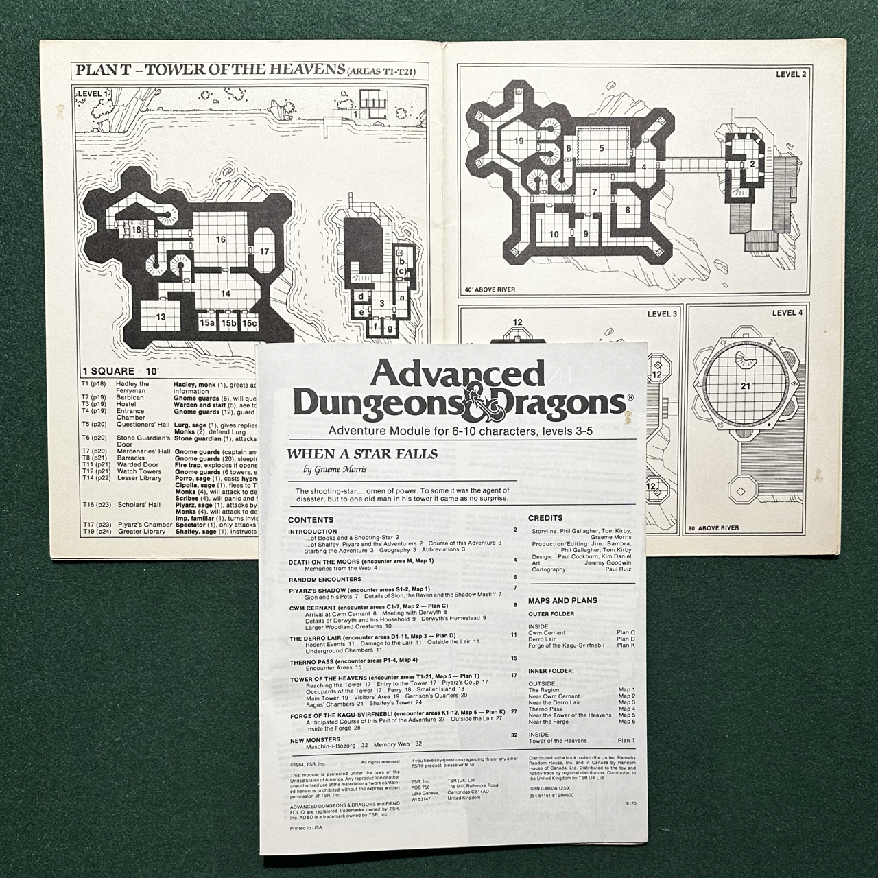 Vintage Dungeons & Dragons Adventure: AD&D When a Star Falls
