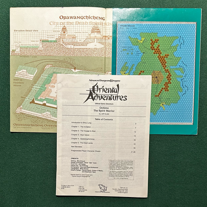 Vintage Dungeons & Dragons Adventure: AD&D Oriental Adventures - Ochimo The Spirit Warrior