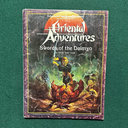 Vintage Dungeons & Dragons Adventure: AD&D Oriental Adventures - Sword of the Daimyo