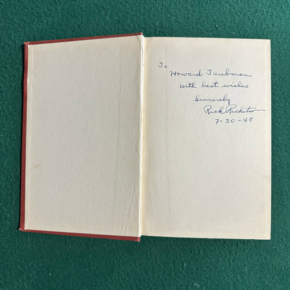 Vintage Non-Fiction Hardback: Frank H Ricketson Jr. - The Management of Motion Picture Theatres SIGNED THIRD PRINTING
