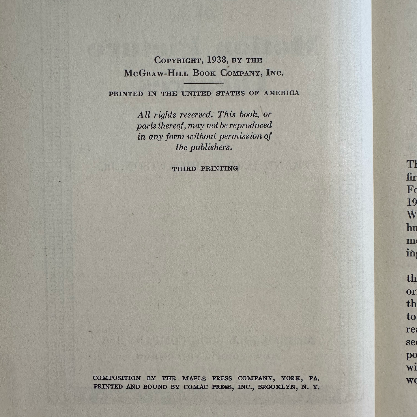 Vintage Non-Fiction Hardback: Frank H Ricketson Jr. - The Management of Motion Picture Theatres SIGNED THIRD PRINTING