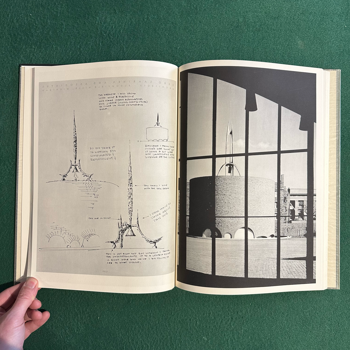 Vintage Art Hardback: Eero Saarinen on His Work, Edited by Aline B Saarinen