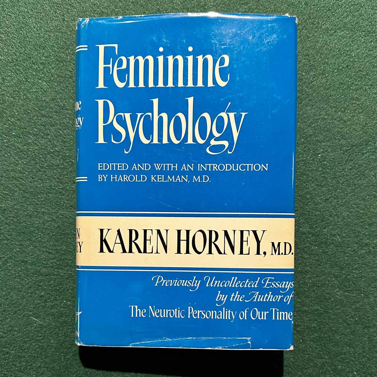 Vintage Non-Fiction Hardback: Karen Horney MD - Feminine Psychology FIRST EDITION / PRINTING
