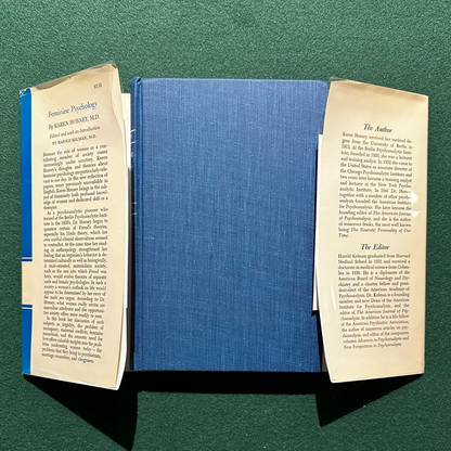 Vintage Non-Fiction Hardback: Karen Horney MD - Feminine Psychology FIRST EDITION / PRINTING