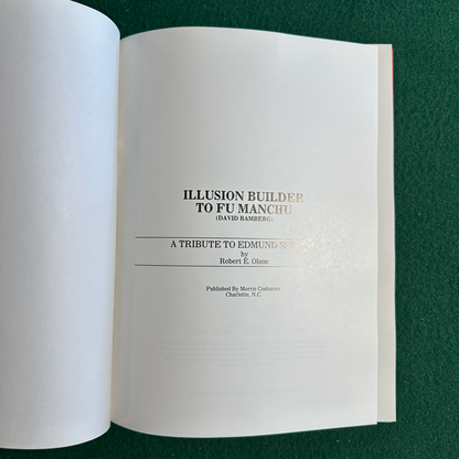Vintage Non-Fiction Hardback: Robert E Olson - Illusion Builder to Fu-Manchu (David Bamberg)