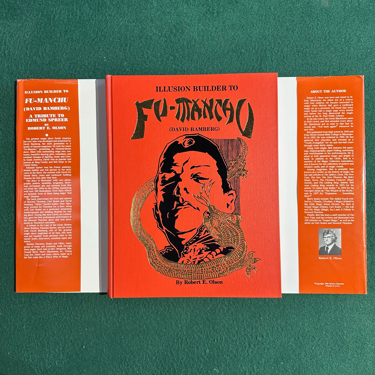 Vintage Non-Fiction Hardback: Robert E Olson - Illusion Builder to Fu-Manchu (David Bamberg)
