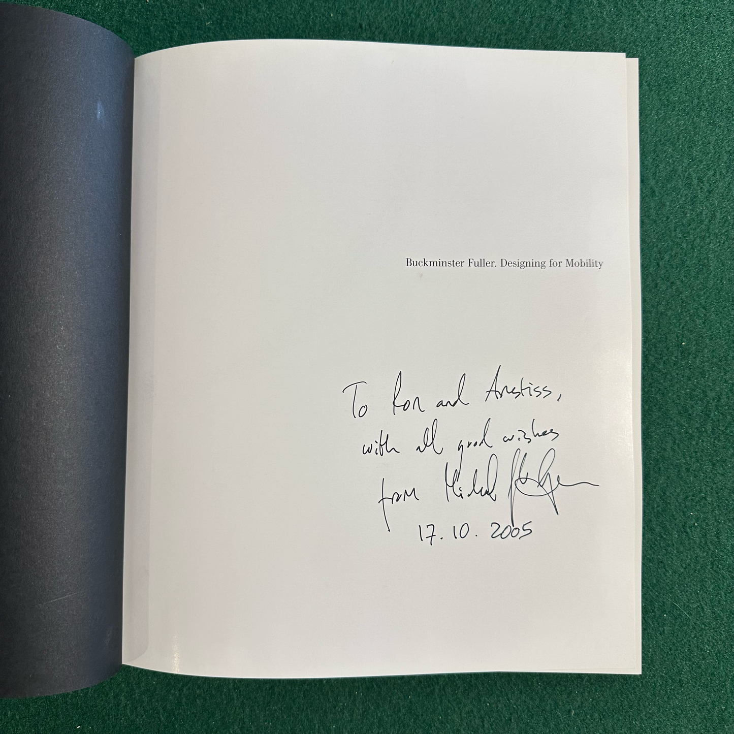 Art Hardback: Michael John Gorman - Buckminster Fuller: Designing for Mobility SIGNED