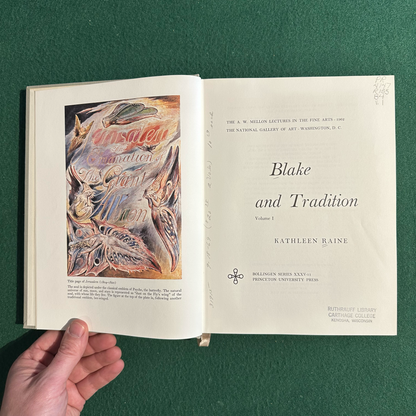 Vintage Art Hardbacks: Kathleen Raine - Blake and Tradition, 2 Volumes