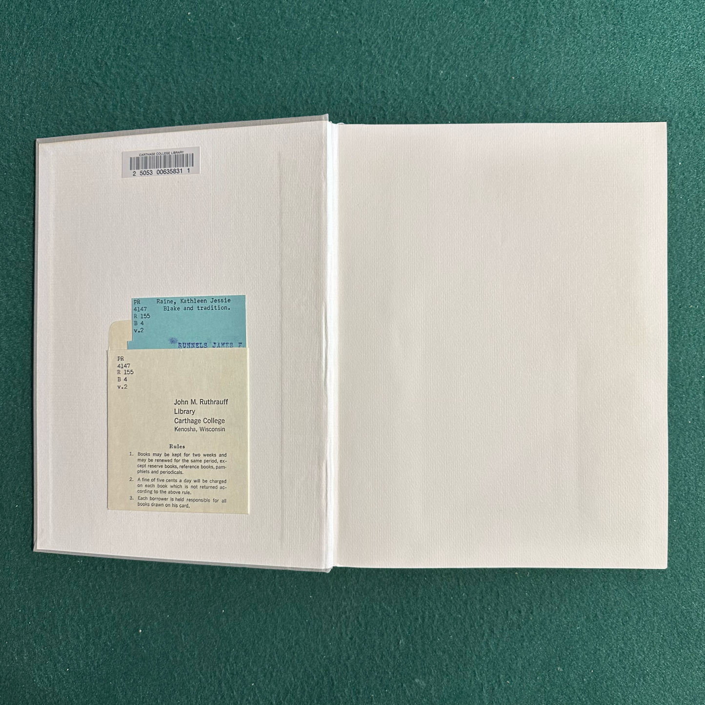 Vintage Art Hardbacks: Kathleen Raine - Blake and Tradition, 2 Volumes