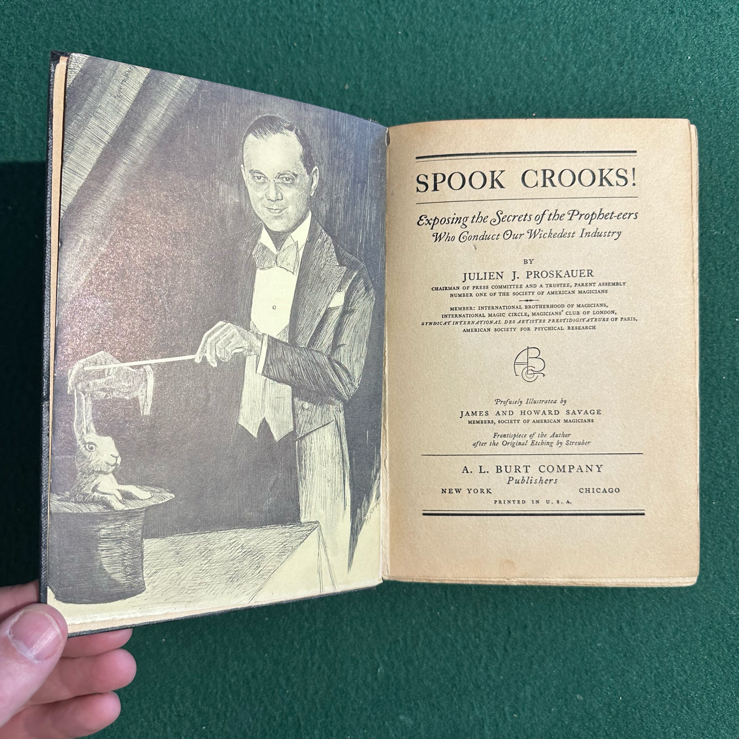 Vintage Non-Fiction Hardback: Julien J Proskauer - Spook Crooks!