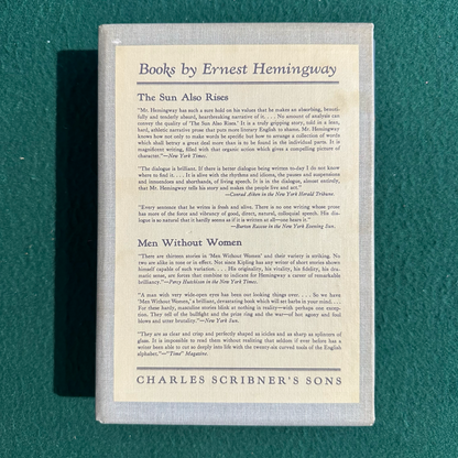 Vintage Fiction Hardback: Ernest Hemingway - A Farewell to Arms FIRST EDITION FACSIMILE
