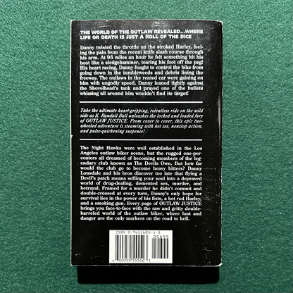 Vintage Fiction Paperback: K Randall Ball - Outlaw Justice FIRST PRINTING