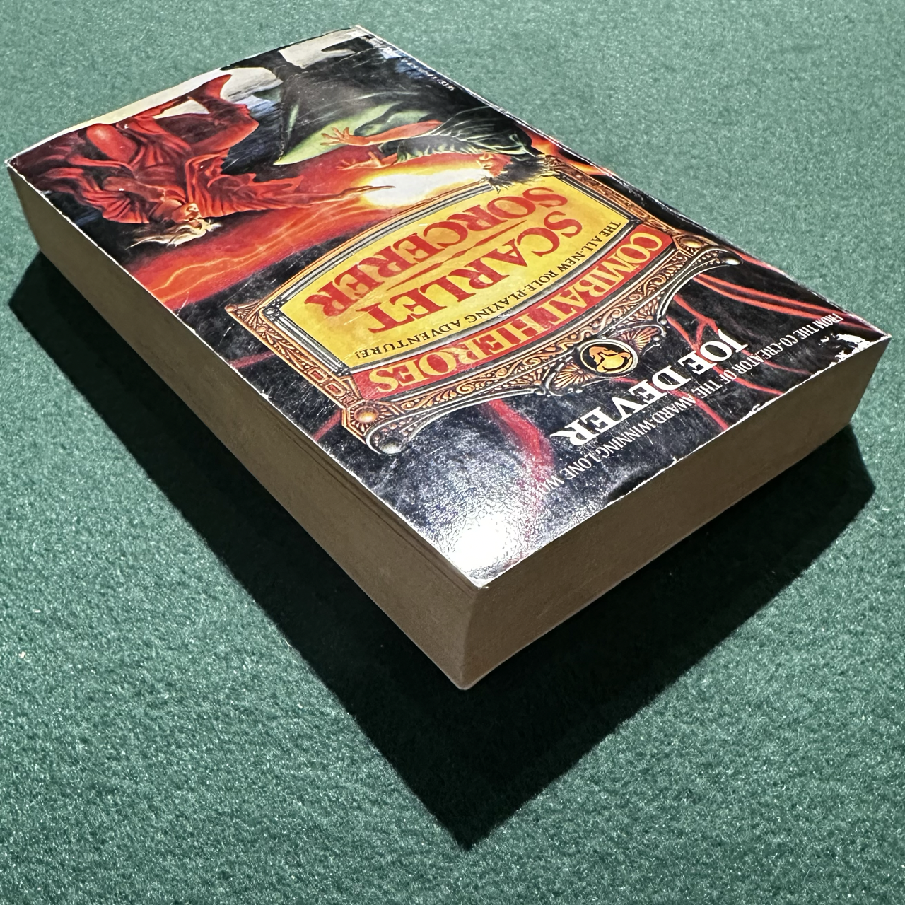 Vintage Fantasy Paperback: Joe Dever - Combat Heroes: Scarlet Sorcerer FIRST PRINT