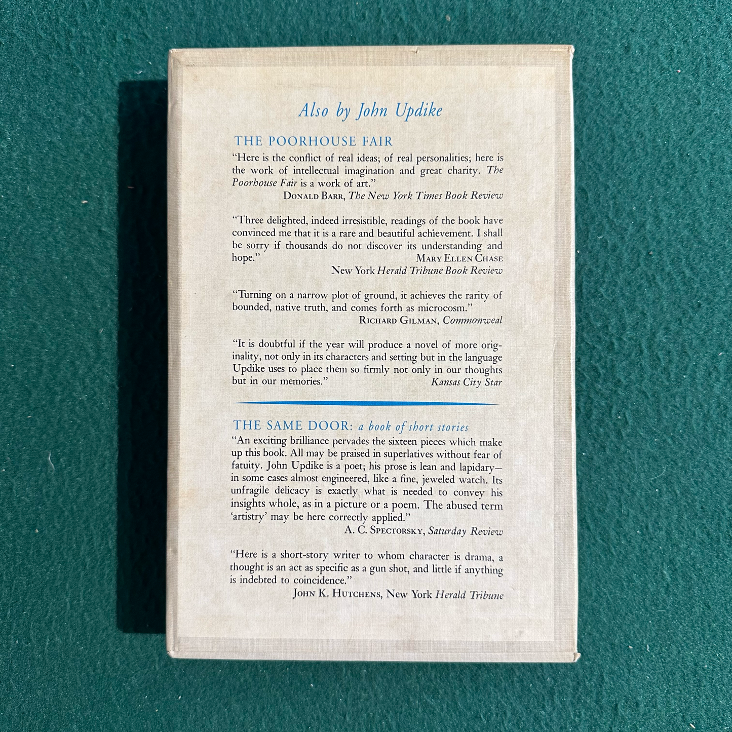 Vintage Fiction Hardback: John Updike - Rabbit, Run FIRST EDITION FACSIMILE