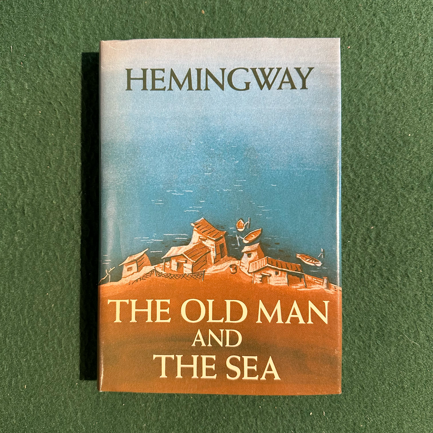 Vintage Fiction Hardback: Ernest Hemingway - The Old Man and the Sea FIRST EDITION FACSIMILE