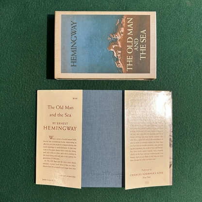Vintage Fiction Hardback: Ernest Hemingway - The Old Man and the Sea FIRST EDITION FACSIMILE